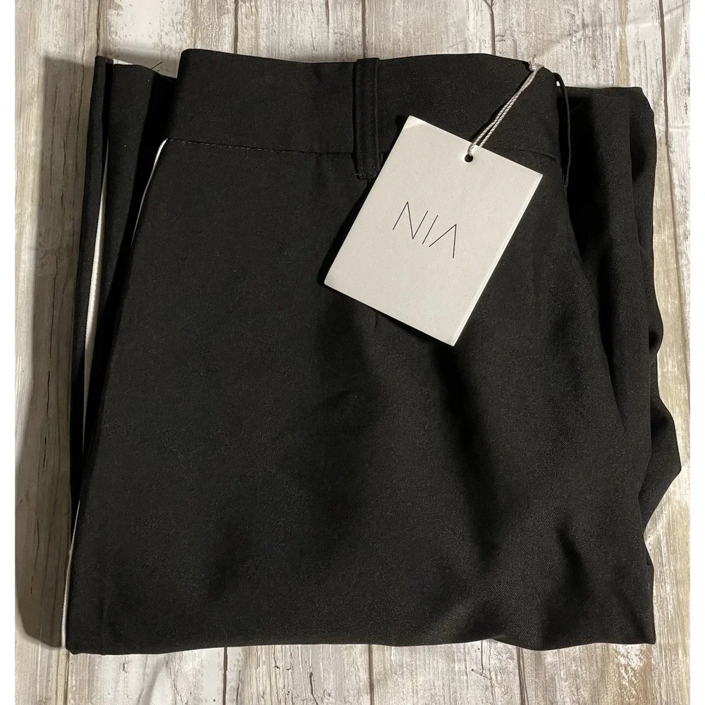 NWT Nia The Brand Messi women's‎ trouser Pants Black Size Medium